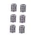 FRCOLOR Viking Beads Trinkets for Men Pirate Ornament Vintage Ornaments Hair Beard Pendant Beads Jewelry Making Tube Beads Hair Pendants Dreadlock Beads Viking Beard Beads 6pcs