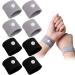 4 Pairs Motion Sickness Relief Wristbands Black &Grey Motion Anti Nausea Travel Sickness Wrist Bands Adults Children with Acupressure for Sea Car Flying Pregnancy