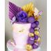 JEVENIS Purple Cake Decorations - Rose Butterfly Palm Leaves & Disco Balls for Wedding Cakes | Stunning Tortendeko Collection - Buy Online on GoSupps.com
