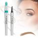 Magic Eyebrow Pencil 3D Waterproof Microblading Eyebrow Pencil Contouring Pen 4-Tipped Precise Brow Pen Long-Lasting Natural Fine Stroke Eyebrow Pencil (E-Red Brown)