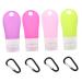 FRCOLOR Aboard Buckle Bottling Liquid Container Squeeze Dispenser With Hook Travel Silica Gel Bottle