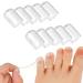 Silicone Anti-Friction Toe Protector Gel Toe Protectors Breathable Toe Covers for Both Men and Women Silicone Toe Protectors Also Cushion Toe Corners blisters and Protect Toes (10pcs)