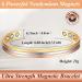 Cigmag Lymphatic Drainage Copper Bracelet for Women - 99% Pure Copper Magnetic Bangle with Ultra Strength Magnet - Adjustable Brazaletes Cuff in Lines Tricolour Pattern - Gift Box Included - Buy Online on GoSupps.com