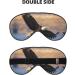 Flying Eagle Print Unisex Sleep Mask | Double-Sided Eye Mask for Sound Sleep & Skin Care - Black - Buy Online on GoSupps.com
