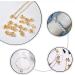 UNICRAFTALE 300pcs 2 Colors Stainless Steel Bead Tips Calotte Ends for Crafts - 4x2mm, Small Hole End Caps - Golden & Stainless Steel Color - Buy Online on GoSupps.com