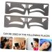 MAGICLULU 6 Pcs Eyebrow Ruler Eyebrow Shaping Template T Tool Fake Brow Template Eyebrow Shape Artifact - Buy Online on GoSupps.com