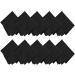 10 Pcs Premium Microfiber Cleaning Cloths - Black Lens & Glasses Care Portable Saw Tooth Edge for Easy Cleaning - Buy Online on GoSupps.com