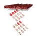 Shop Strawberry Press On Nails | Short French Tips & Glossy Red Stick On Fake Nails - Cute Almond Acrylic Full Cover for Girls - Buy Online on GoSupps.com