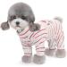 2-Pack Cotton Dog Pajamas for Small Medium Dogs and Cats - Lightweight Onesies for Pets - Cute Baby Jumpsuits - I Love My MommyDaddy Printed Pet Clothes - Grey StarsRed Stripes - Size Large - Buy Online on GoSupps.com