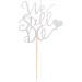 Arthsdite We Still Do Cake Topper - Bride/Engagement/Bachelorette Party Cake Picks We Still Do Wedding Party Cake Decoration Anniversary Vow Renewal Cake Topper - Silver Glitter - Buy Online on GoSupps.com