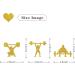 MonMon & Craft Weight Lifting Cupcake Toppers/Muscle Men Fitness Sport Theme Cupcake Decor/Health Fitness Party Fitness Instructor Birthday Party Cupcake Decorations - 24 Pcs Gold Glitter - Buy Online on GoSupps.com
