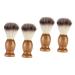 Minkissy 4 pieces of shaving brush hairdressing brushes men's shaving soap brush hairdresser-staubwedel men beard brush hair beard accessories hairdressing brush shaving beauty tools man nylon wool