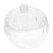 Milisten Glass Jar Glass Wedding Decor Manicure Nail Dish Nail Art Liquid Holder Nail Liquid Holder Nail Dish Bowl with Lids Dappen Dish Plate Cup Candy Plate Bracket Candy Jar With Cover