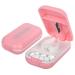 Minicoco Pill Cutter Pill Splitter Pill Crusher Tablet Cutter for Small or Large Pills V-Shaped Cutters Cutss in Half for Tablet Vitamin Medicine (Pink)
