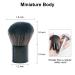 Portable Mini Shaving Brush with PU Pouch - Travel-Friendly Brush for Fast Lathering - Durable Synthetic Fibers - Anti-Rust Handle - Handy Carry Pouch - Buy Online on GoSupps.com