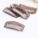 20 Pcs 32mm Brown Metal Snap Clips for Hair Extensions and Wefts - Buy Online on GoSupps.com