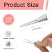 SBYURE 100 Pack 1.77 Silver Duckbill Hair Clips - Metal Alligator Clips for Extensions - Buy Online on GoSupps.com