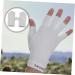 OSALADI 1 Pair Uv Gloves Womens Gloves Nail Lamp Light Nail Gel Uv Hand Protection Gloves for Nails Uv Manicure Gloves Summer Beach Gloves Professional Protection Fingerless Gloves Shield 19.5x8cm White - Buy Online on GoSupps.com