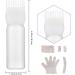 Hair Oil Applicator Bottle 160ml with Hair Dye Kit Root Comb Applicator Bottle with Clear Scale Portable Hair Bleach Kit for Home Barber Shop Hair Dye Tools Oil Comb Applicator Bottle - Buy Online on GoSupps.com