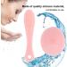 Silicone Face Scrubber Manual Facial Cleansing Brushes Face Massager and Exfoliator Handheld Mat For Sensitive Delicate Dry Skin (2pcs set) - Buy Online on GoSupps.com