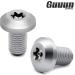 Guuun 1911 Grips Screws Set - Stainless Steel Fancy Silver Screws with O Rings and T10 Torx Key - Buy Online on GoSupps.com