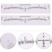 Baluue 100pcs Eyebrow Ruler White Eyebrow Shape Measurements Eyebrow Measurement Tool 18X2.2CM White - Buy Online on GoSupps.com