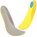 Shoe Insoles Memory Foam Insoles Shoes Insert for Women and Men Kids Providing Arch Support Great Cushion and Shock Absorption Relieve Foot Pain M(Men's 6-9/ Women 7-11 M(Men's 6-9/ Women 7-11) Gray/ Yellow
