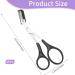Precision Eyebrow Scissors with Comb - Non-Slip Finger Grips - Men and Women - Black - Buy Online on GoSupps.com