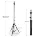 HYOUJIN Metal Adjustable Wig Head Stand Tripod for Mannequin Head - Black - Buy Online on GoSupps.com