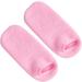 FRCOLOR 2 Pairs Gel Socks Treatment Socks for Foot Care Feet Healing Socks White Cotton Gloves Gel Spa Socks Foot Treatment Socks Ankle Socks Cosmetic Feather Yarn Pink - Buy Online on GoSupps.com