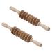Massur en Bois Maison Roue EN BOIS 9 Rouleeaux Outil de Rouleeau Musculaire de massage pour dos Cou paule Bras Jambes Corps Acupression Pied et Talon Massur en Bois (6)