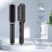 Buy 2 in 1 Hair Straightener & Curler Brush - Heated Styling Tool with Negative Ion 5 Temp Settings Fast Heating Anti-Scald - Portable Black Version - Buy Online on GoSupps.com