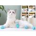 Tmsuxin Blue Cat Boots | Adjustable Anti-Scratch Claw Covers for Cat Grooming | Silicone Paw Protector Boots for Cat Bathing and Shaving - Buy Online on GoSupps.com