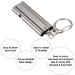 Ctricalver Silver Emergency Survival Whistle - 2 Piece Safety Pipes with Lanyard & Key Ring - 120dB Extremely Loud Survival Tool - Buy Online on GoSupps.com