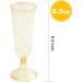 50 Pack Gold Glitter Plastic Champagne Flutes | 5.5 OZ | Disposable Glasses for Wedding & Party | Premium Toasting Flutes - Buy Online on GoSupps.com
