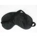 Plush Silk Sleep Eye Mask - Black Travel Shades Blindfold for Restful Sleep - Buy Online on GoSupps.com