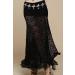 ZLTdream Retro Jacquard Lace Belly Dance Skirt with Safety Pants - Black - Buy Online on GoSupps.com