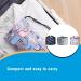 Rongweiwang Foldable Foot Bath Basin - Portable Large Capacity Feet Spa & Wash Bag for Travel & Camping - Dark Blue - Buy Online on GoSupps.com