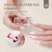 Saviland French Tip Nail Stamper Kit with Black+White Stamping Gel Polish - DIY French Manicure Set - Buy Online on GoSupps.com