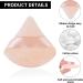 Sibba 4 PCS Triangle Powder Puffs - Washable & Reusable Makeup Sponges for Face & Body - Soft Plush Powder Sponge for Wet/Dry Makeup - Black&Nude - Buy Online on GoSupps.com