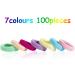 100pcs Multicolor Girl's Hair Elastic Bands | Baby/Toddler Hair Ties | Seamless Ponytail Holder & Bobbles | Tiny Rubber Bands for Girls - Buy Online on GoSupps.com