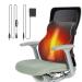 Heated Lumbar Support Pillow 12V Heating Lumbar Pad for Pain Relief for Back Neck and Shoulders Heating Pad for Car Office with Time Setting and Different Heating Level (12V)