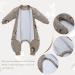 Bunny Moon XS Baby Sleep Sack with Legs | 100% Cotton Wearable Blanket | Detachable Sleeves | 2-Way Zipper & Buttons | Unisex Sleeping Bag for Autumn & Winter | 3-12 Months - Buy Online on GoSupps.com