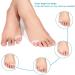 DOACT Toe Spreader - 4 Pairs Hallux Valgus Gel Toe Corrector & Separator for Bunion Pain Relief Silicone Toe Alignment for Men & Women - Buy Online on GoSupps.com