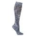 Celeste Stein Compression Socks Black Paisley Fountain One Size