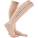 Calves Compression Stockings for Men & Women | Fipelo Compression Socks for Varicose Veins Relief | Breathable Elastic Foot Sleeves (XXL Skin Color) - Buy Online on GoSupps.com