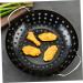 POPETPOP 2pcs Portable Round Baking Pan Round Grill Nonstick Frying Pan Veggies Grilling Household Grill Pan Pizza Metal Grill Pan Grill Cage BBQ Pan Leaky Disk Iron with Holes - Buy Online on GoSupps.com