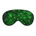 Green Raster Symbols Playing Cards Sleep Mask Eye Cover for Sleeping Blindfold with Adjustable Strap Blocks Light Night Travel Nap for Men Women