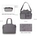 KADUNDI Baby Diaper Bag - Waterproof Large Capacity Shoulder Strap Portable for Moms - Gray - Buy Online on GoSupps.com