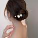 4PCS Metal U Shape Hair Forks and Pearl Hair Clips for Updo Styles - Buy Online on GoSupps.com